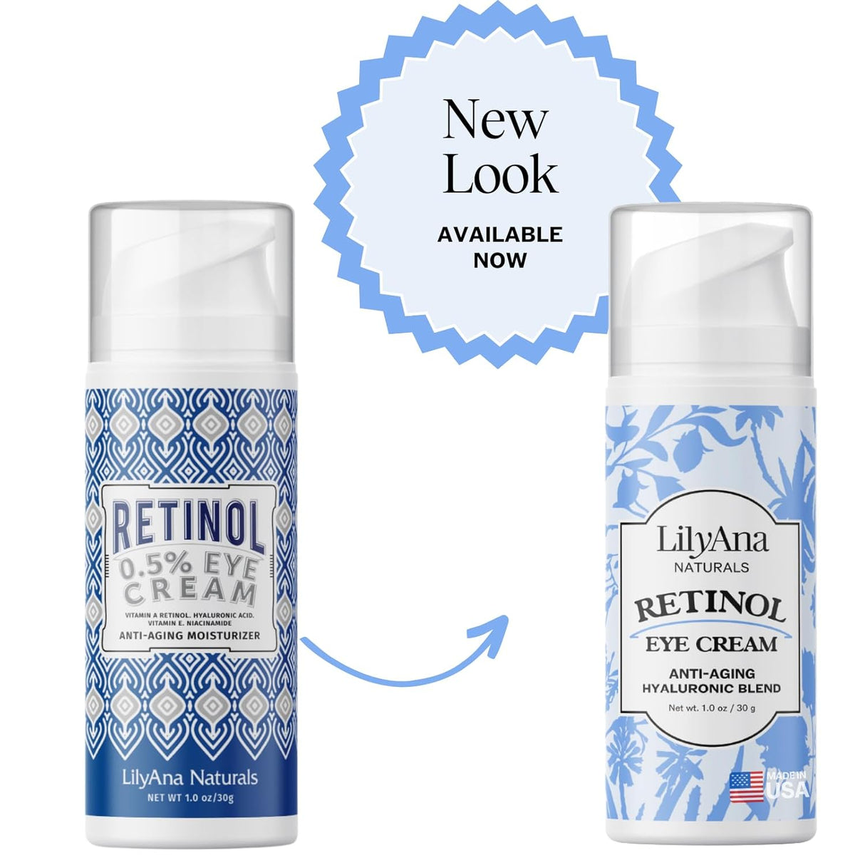 Crema de ojos con retinol para ojeras e hinchazón