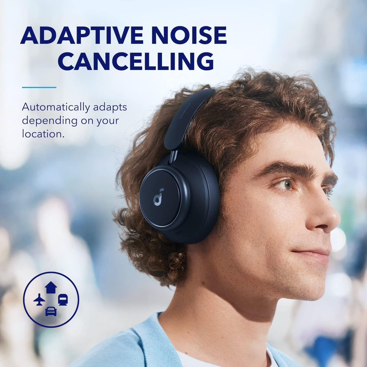 Auriculares con Cancelación de Ruido, 50H Autonomía, Q45