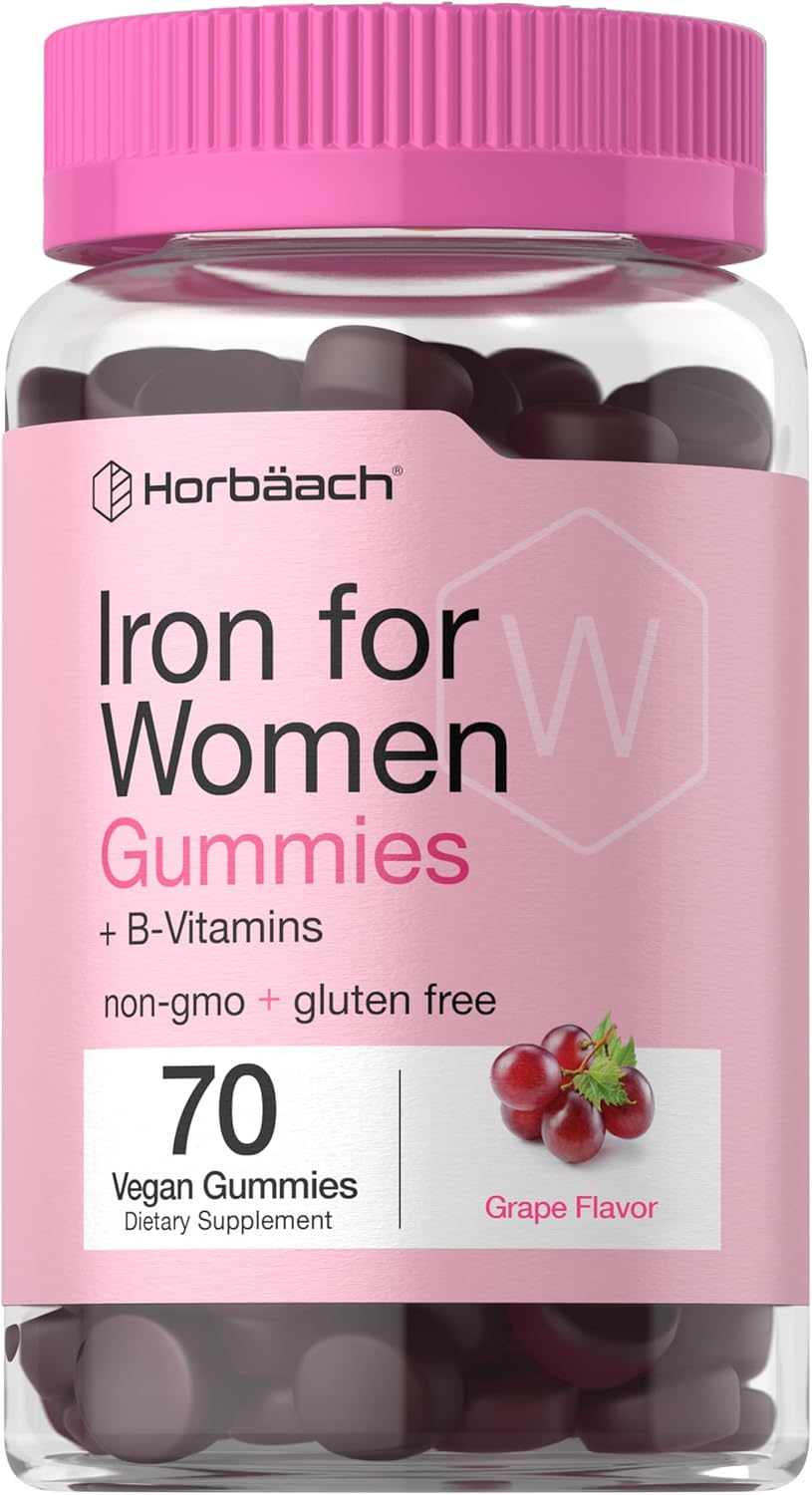 Jaleas de Hierro Horbäach para Mujeres | B Vitamins | 70 Uds