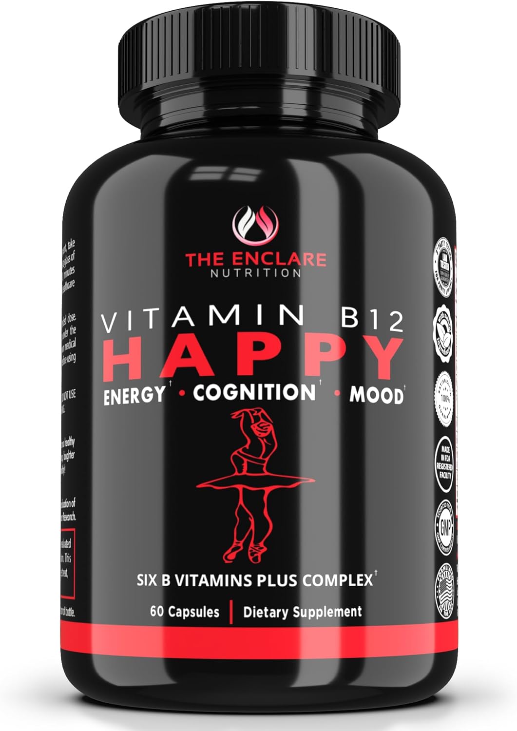Enclare Nutrición B12 y Complejo B con C, Energía y Apoyo