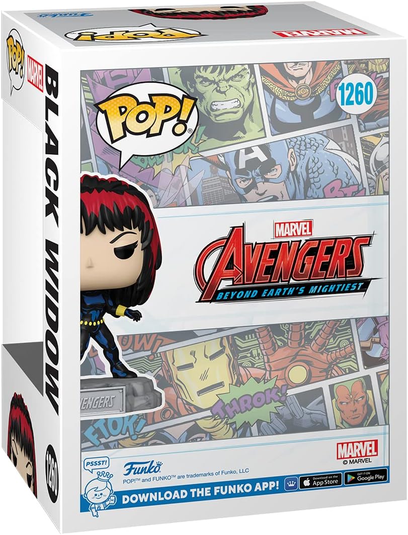 Funko Pop! & Pin: Vengadores 60 Aniversario, Black Widow, Exclusivo