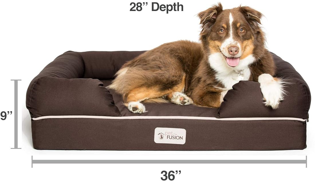 Cama para perro, almohadilla firmeza media forro impermeable