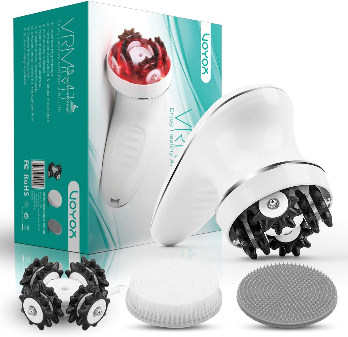 Masajeador de Celulitis VOYOR, Inalámbrico, IPX7, VRMM1-NEW