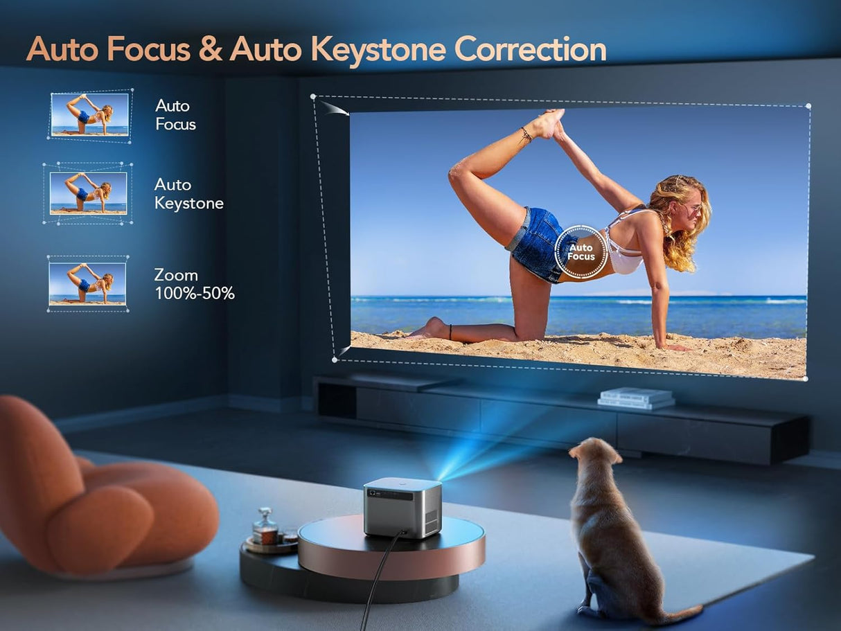 Proyector 4K TOPTRO, WiFi 6, Bluetooth 5.2, 700ANSI, 1080P
