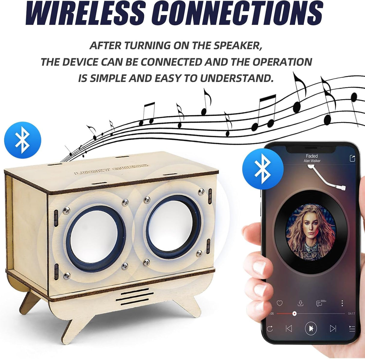 Kit de Electrónica DIY, Altavoz Bluetooth, Regalo para Jóvenes