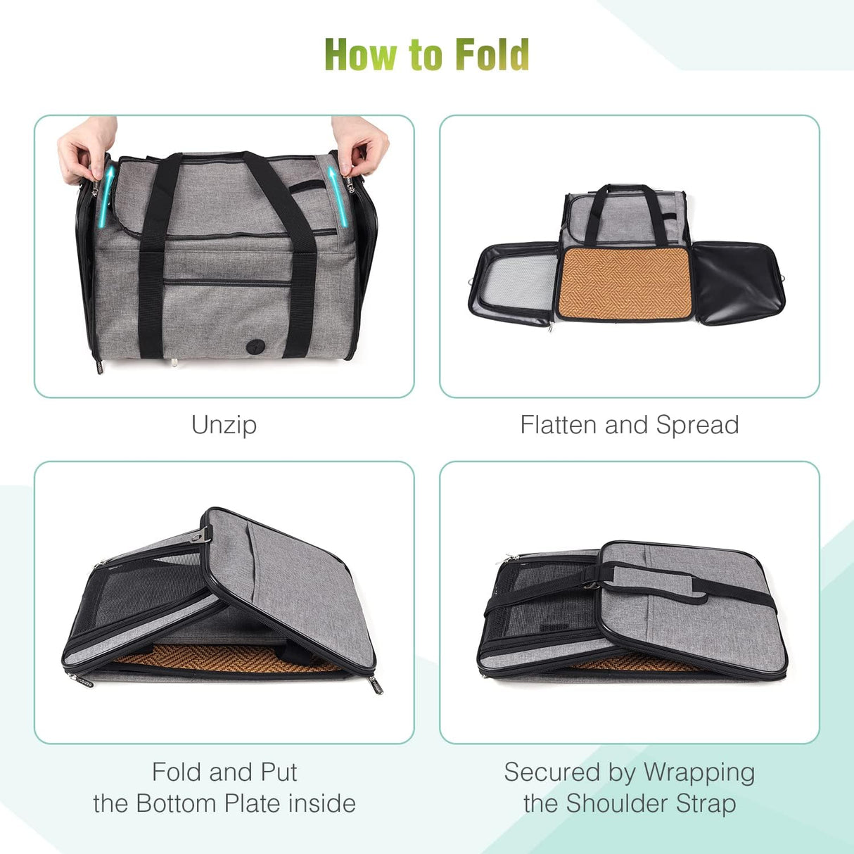 Transportín YUDODO 25 lbs Aprobado Aerolíneas para Mascotas