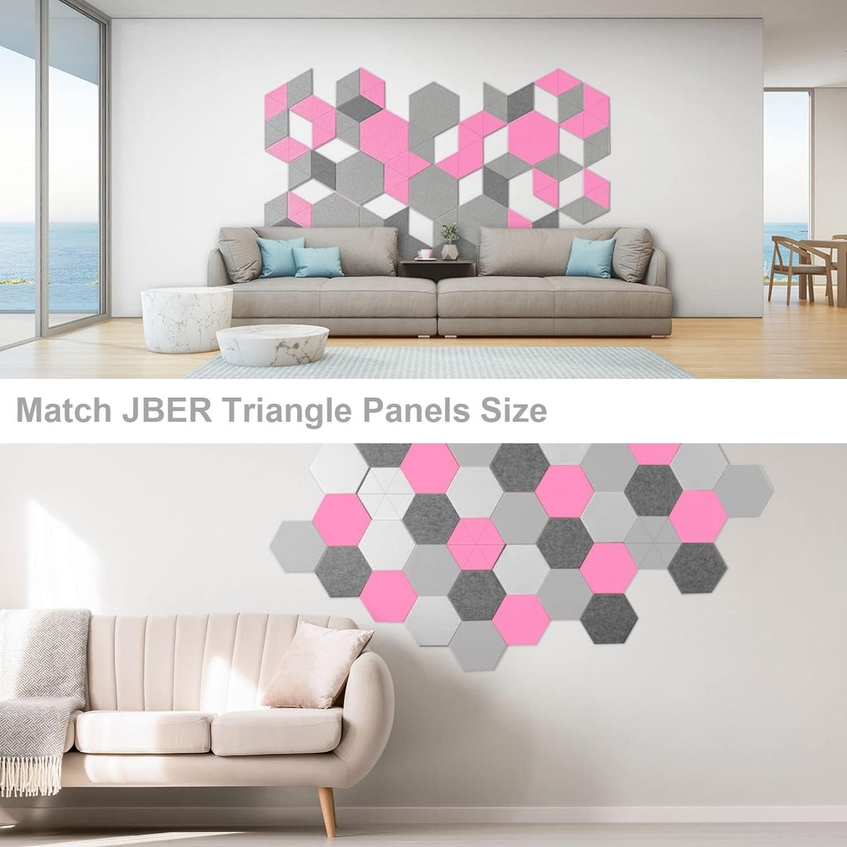 Paneles Acústicos Hexagonales 12 Pack, Espuma Aislante 12 X 10