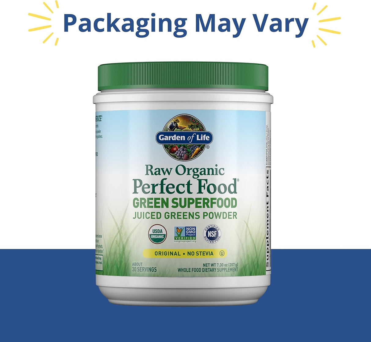 Suplementos Polvo orgánico crudo para alimentos verdes