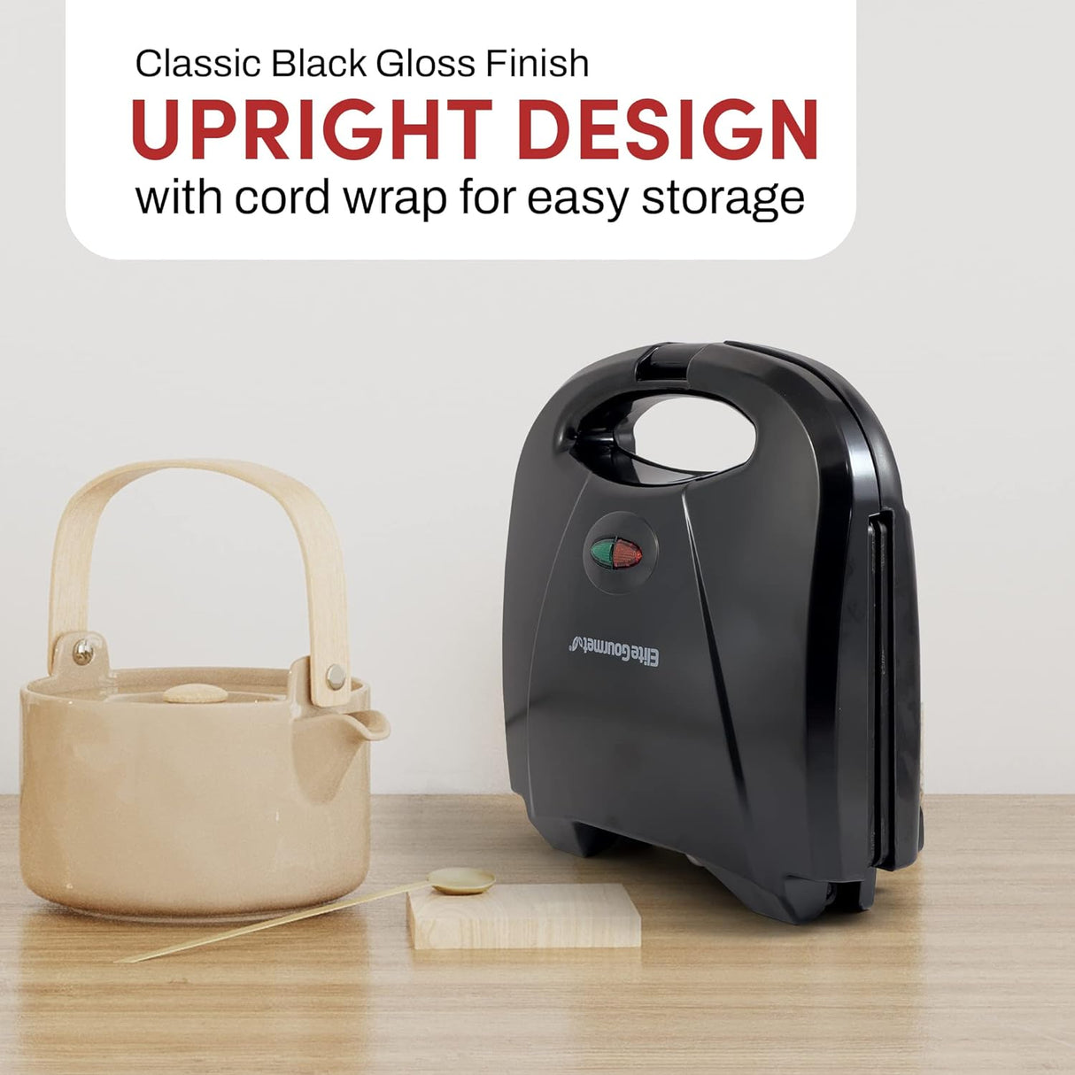 Waflera Eléctrica Elite Gourmet EWM-2207, 2 Rebanadas, Antiadherente