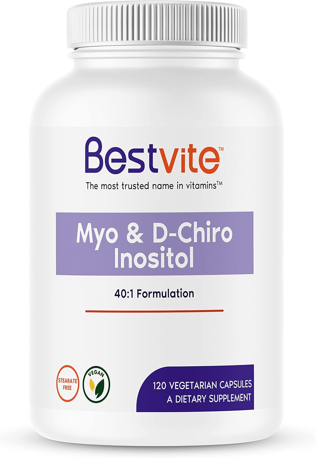Suplementos D-Chiro Inositol sin estearatos vegano 120 und