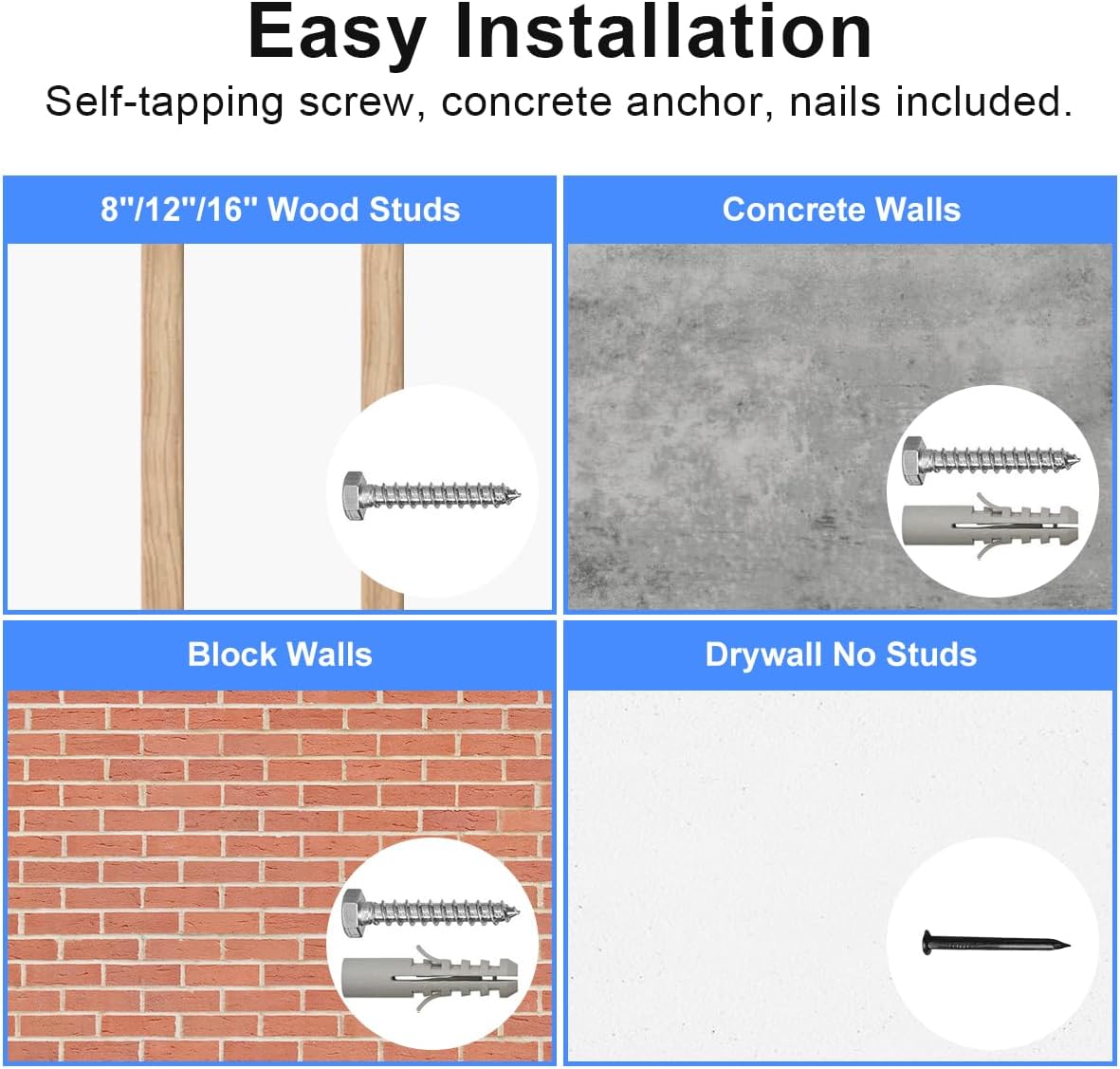 Soporte de TV Suptek, montaje sin perforación, modelo MF8