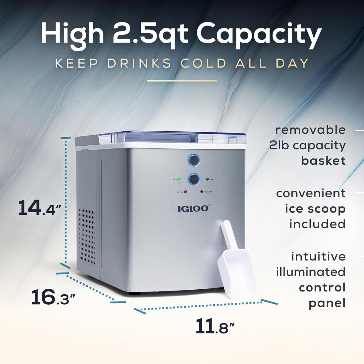 Máquina de Hielo Portátil Automática - Ideal para Bebidas