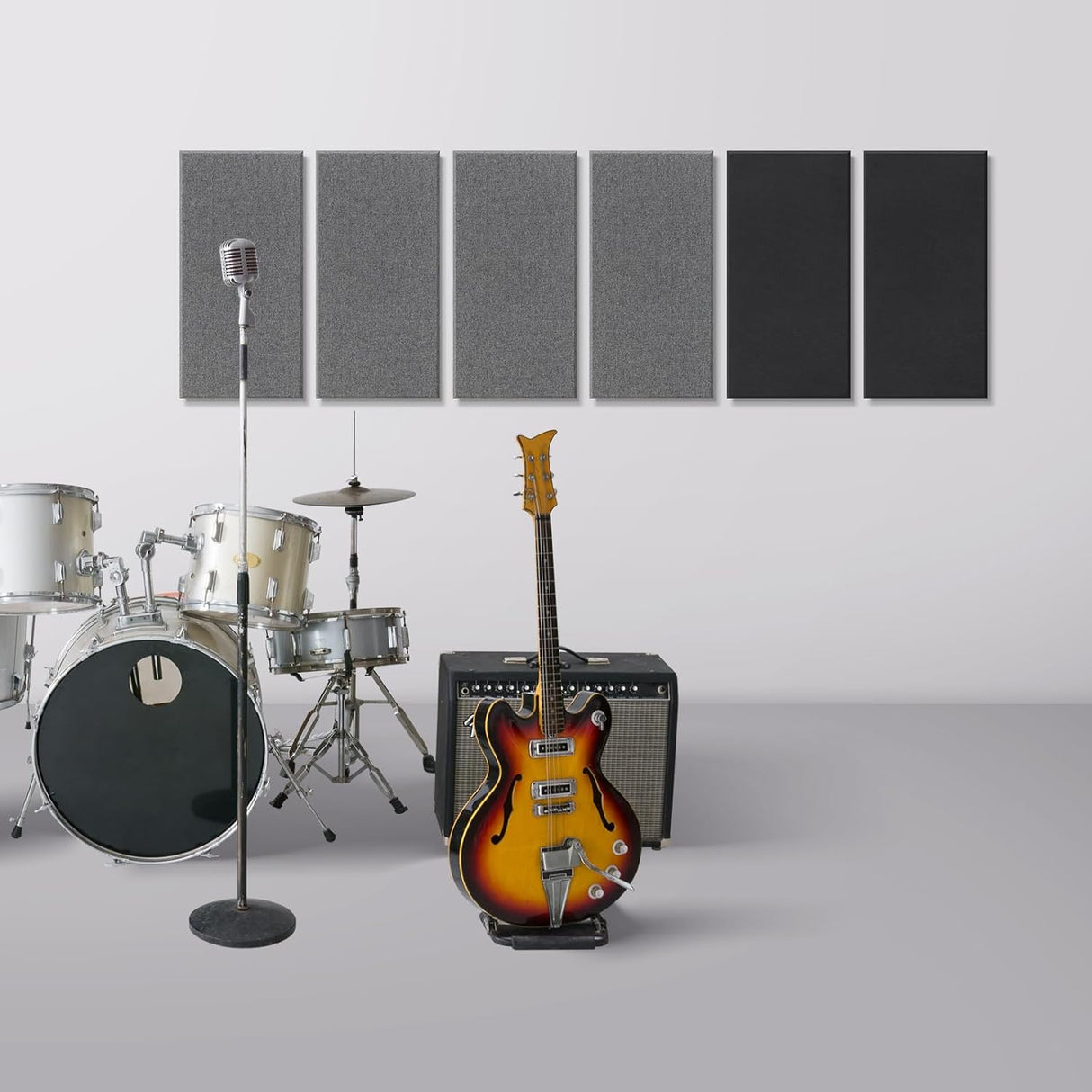 Paneles acústicos UMIACOUSTICS 4 PCS, 2” grueso, autoadhesivos