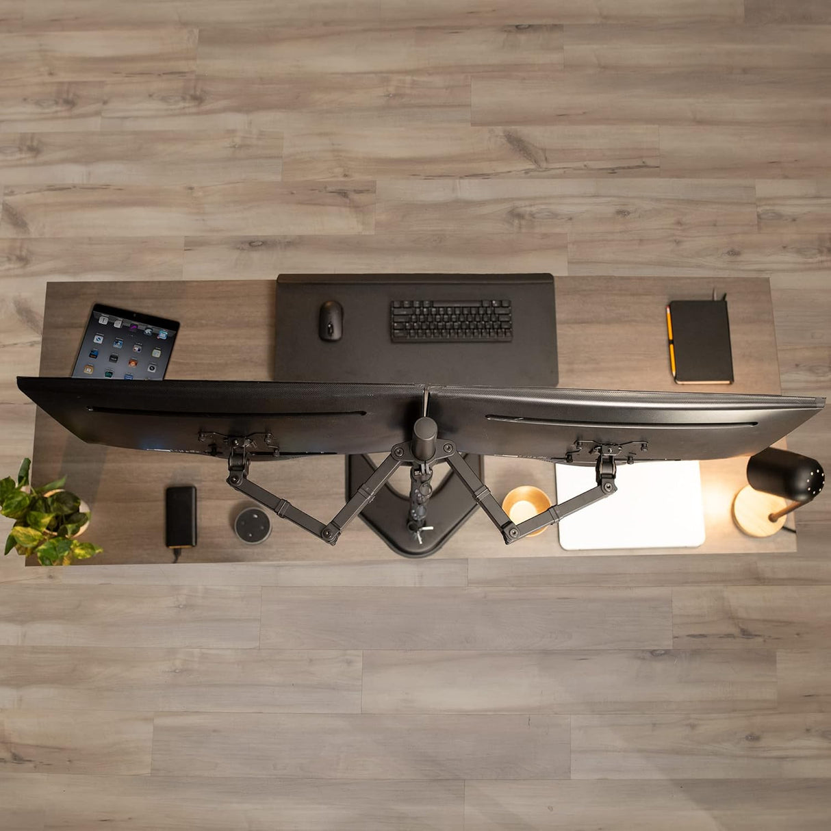 Soporte Doble de Monitor VIVO, Brazo Ajustable, STAND-V012F