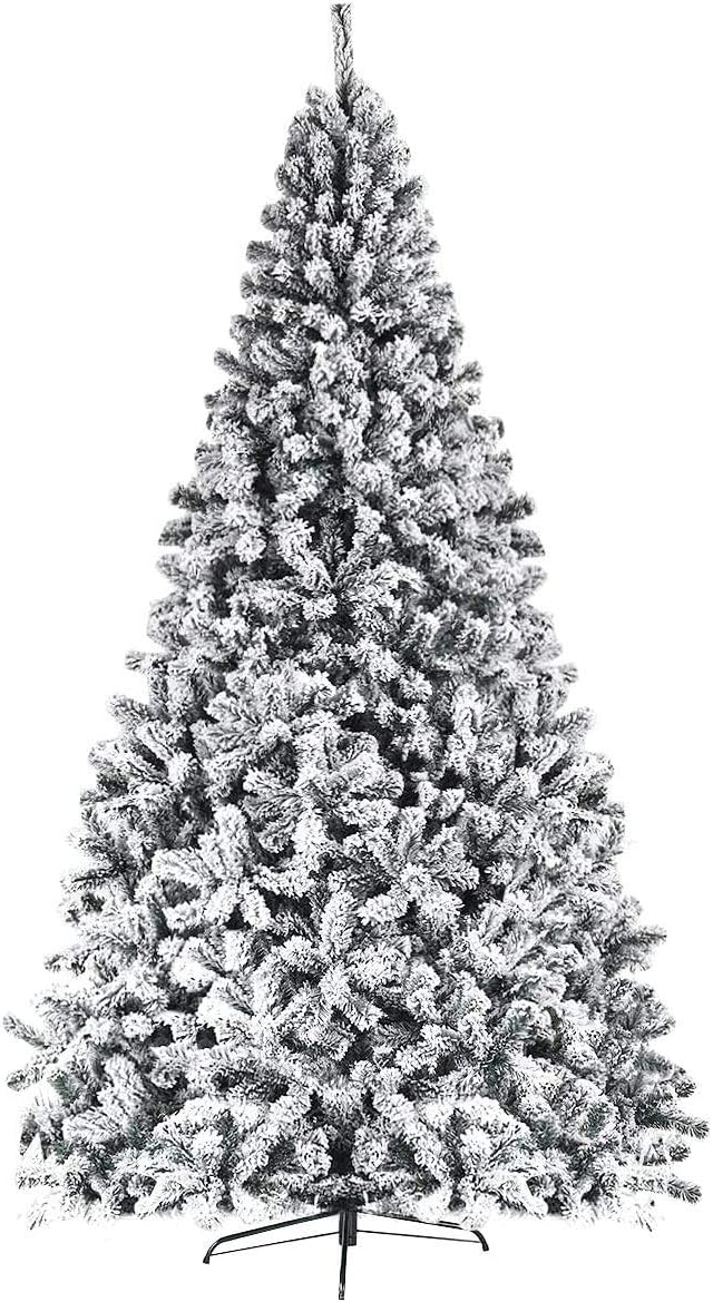 Árbol de Navidad 9FT ReunionG, Artificial, Flocked, Modelo 9FT