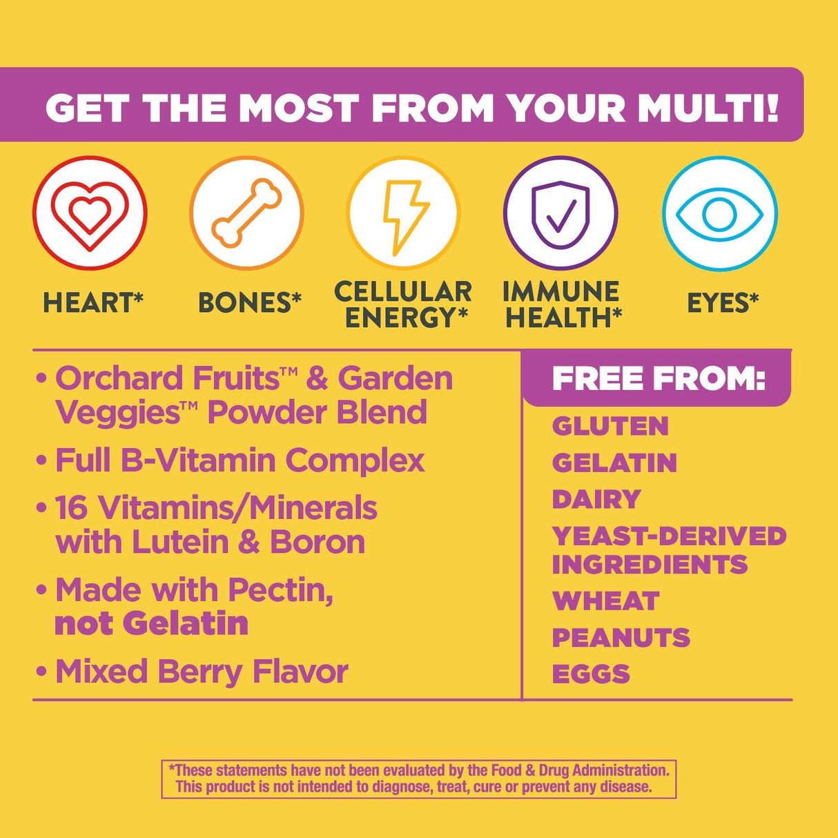 Suplementos Alimenticios Multivitamínico de 50 gomitas