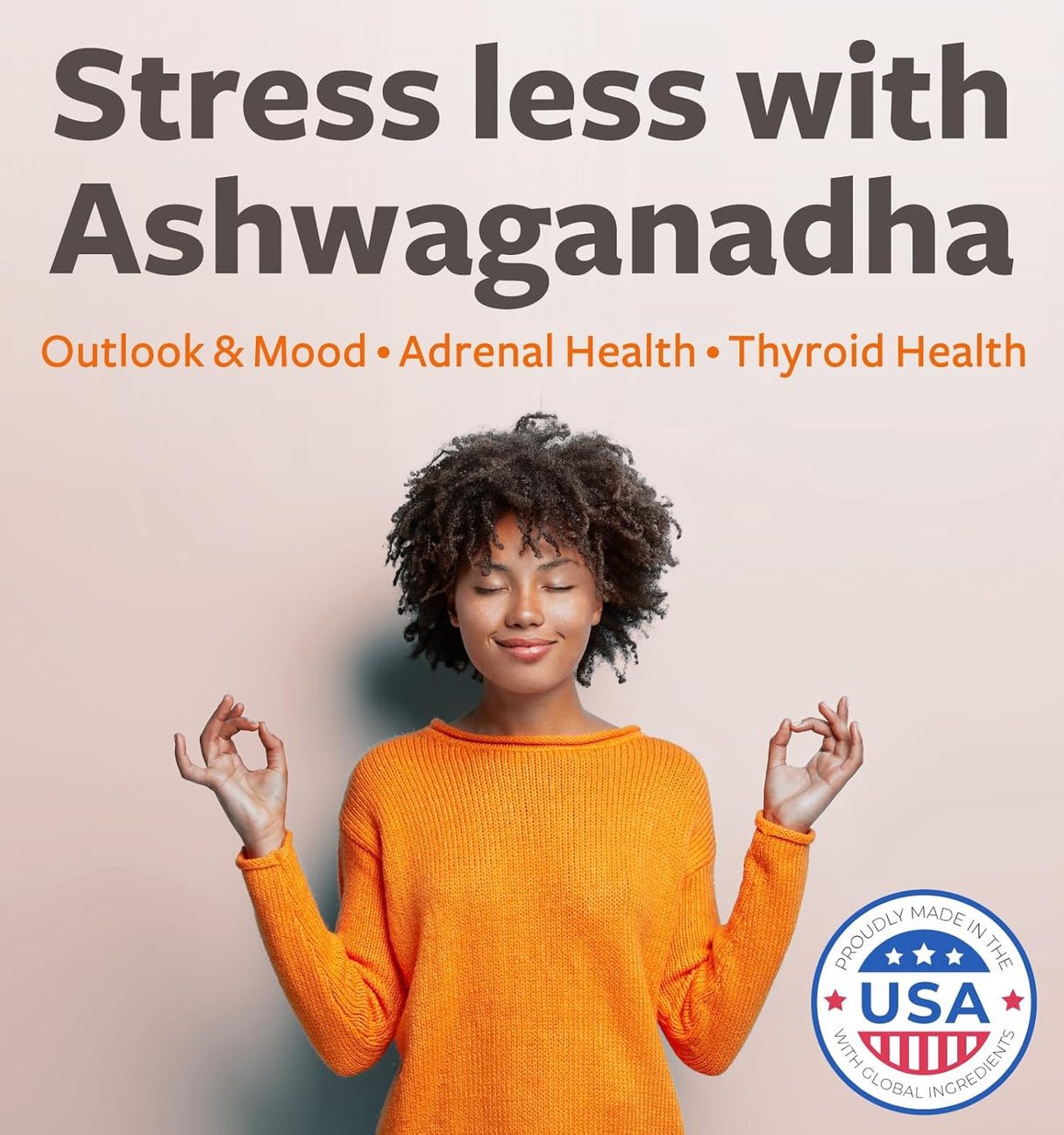 Ashwagandha Orgánica USDA, 120 Tabletas, 1350mg, Soporte Natural