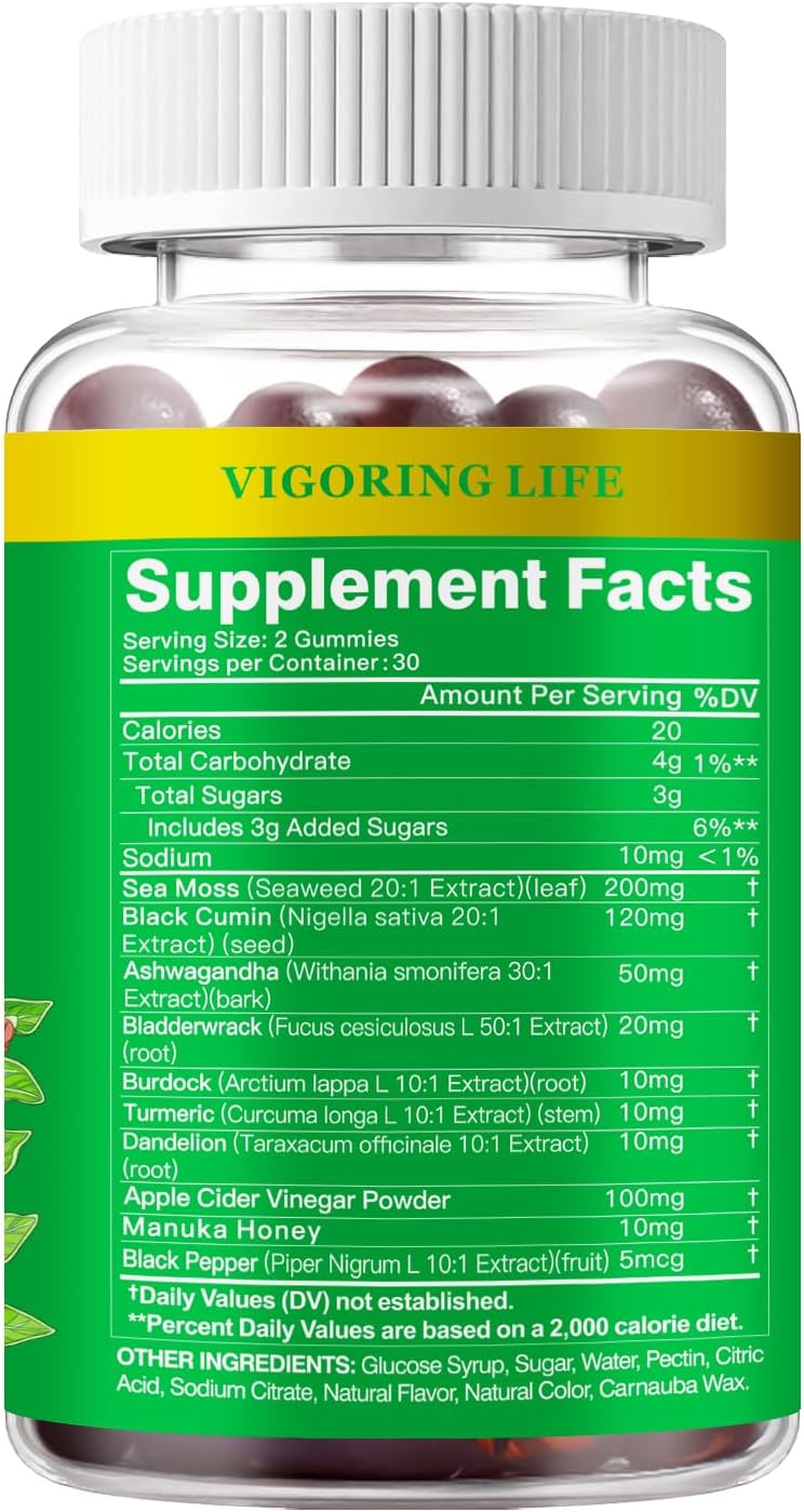 Gomitas Ashwagandha 10 en 1 para Estrés e Inmunidad - 60u