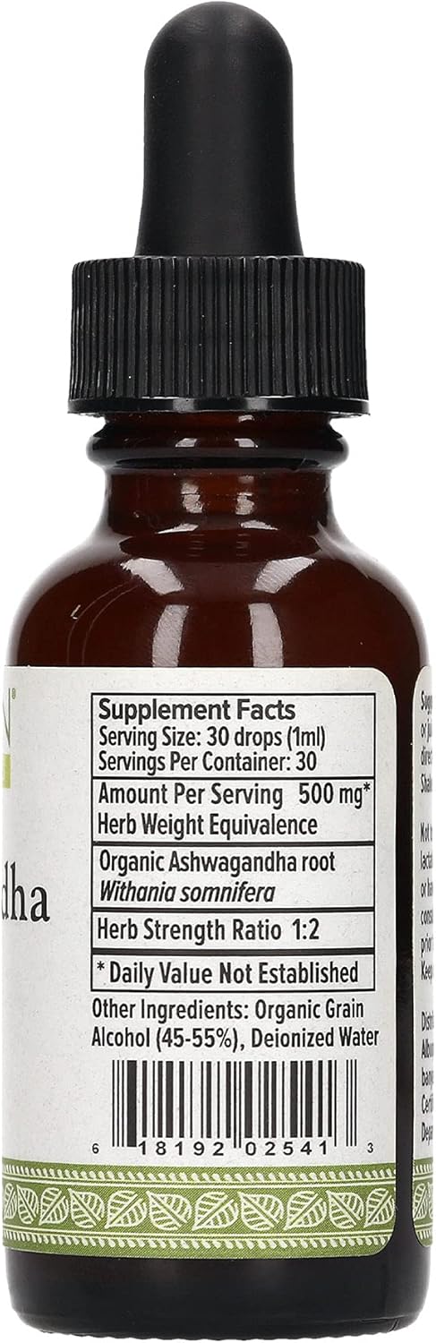 Extracto Orgánico de Ashwagandha, Banyan Botanicals, 1 fl oz