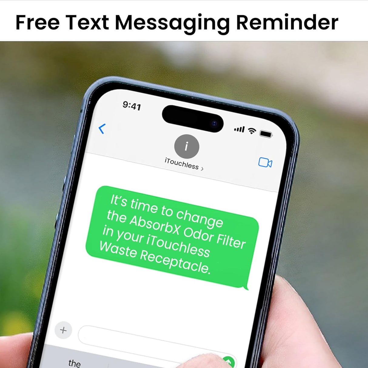 Filtros de Olor AbsorbX iTouchless - Carbón Activado 3-Pack