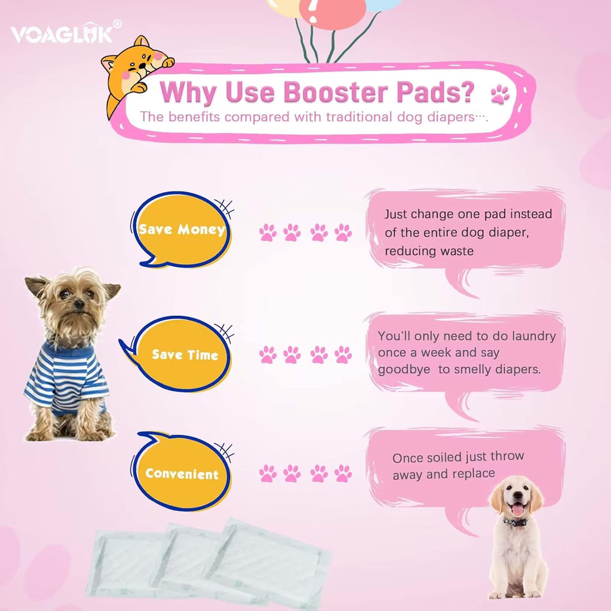 Pañales para perros machos y hembras, 100 unidades, (largo)