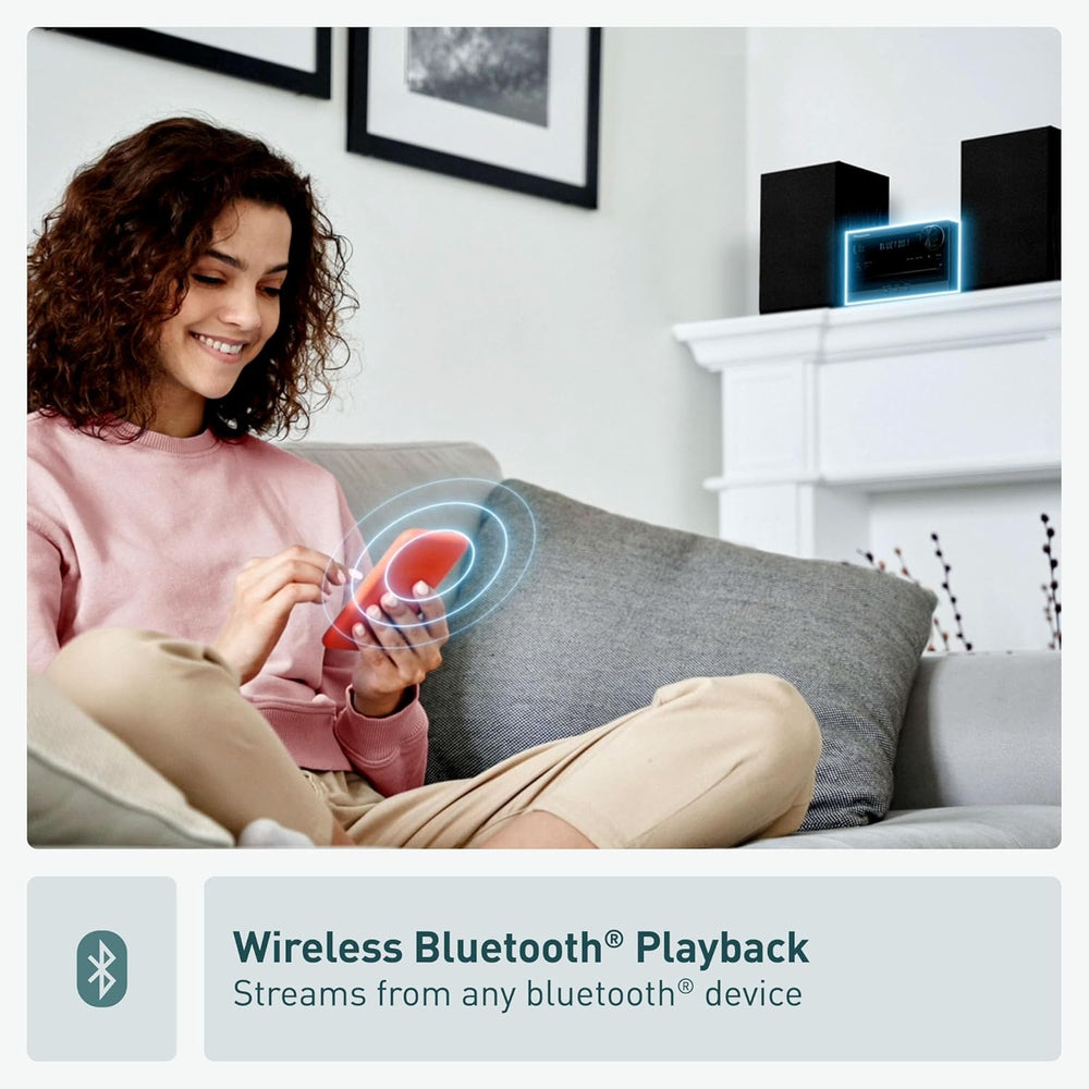 Sistema Estéreo Compacto Panasonic con Bluetooth y CD SC-PM270PP-K