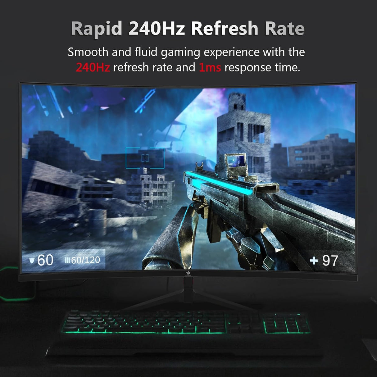 Monitor Curvo Gaming Z-Edge 27 240Hz 1ms UG27P Freesync