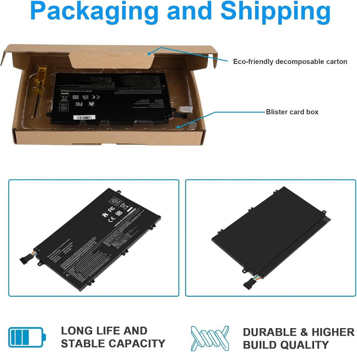 Batería 01AV445 01AV448 para Lenovo ThinkPad E480 E490 E580