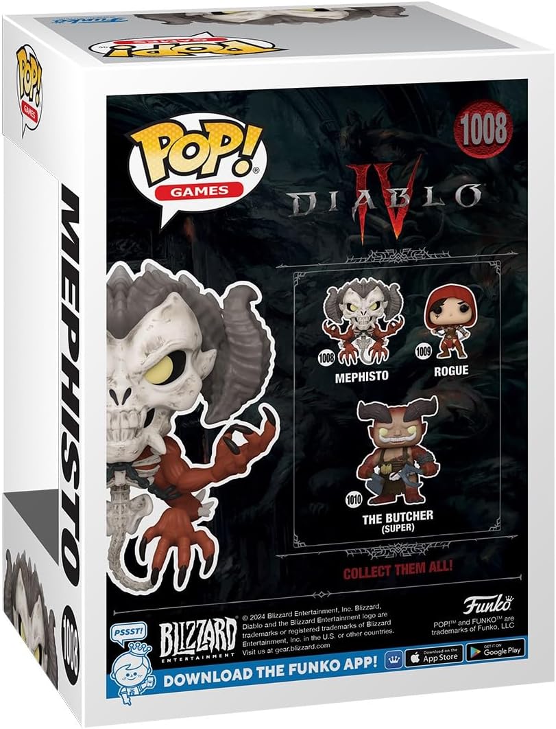 Funko Pop! Diablo IV - Mephisto, figura coleccionable exclusiva