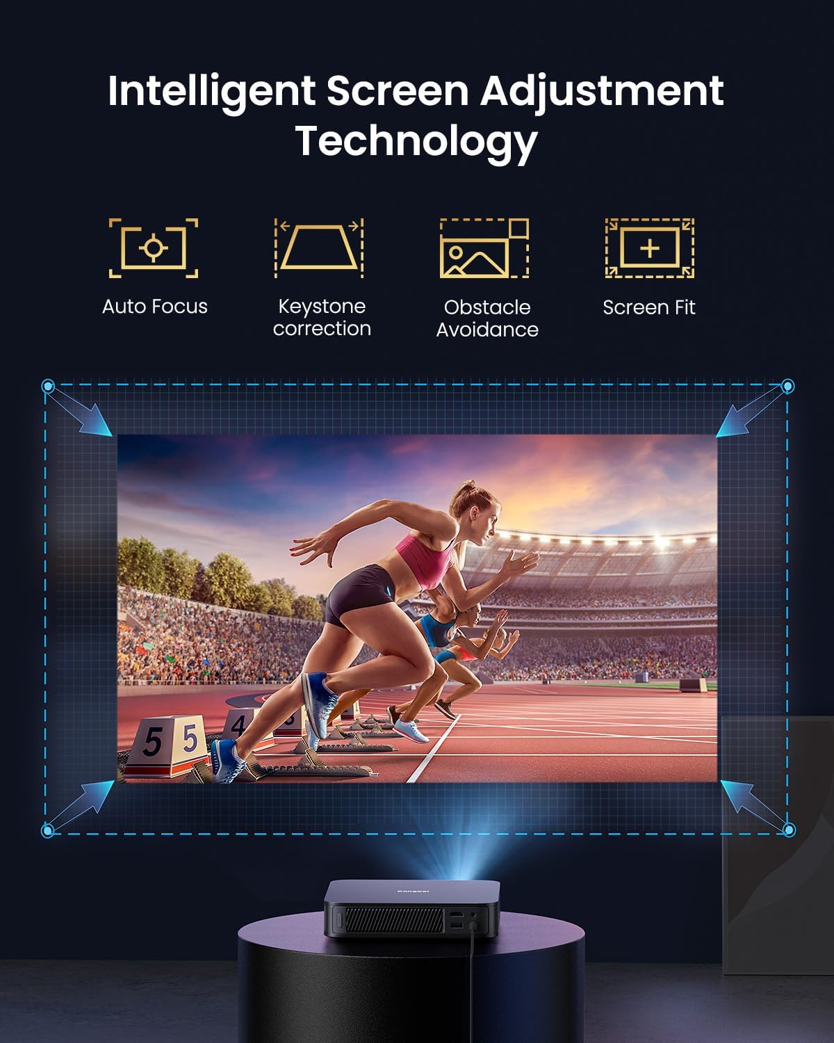 Proyector Dangbei Atom 1200 ISO, 1080p, 4K HDR, WiFi, Bluetooth