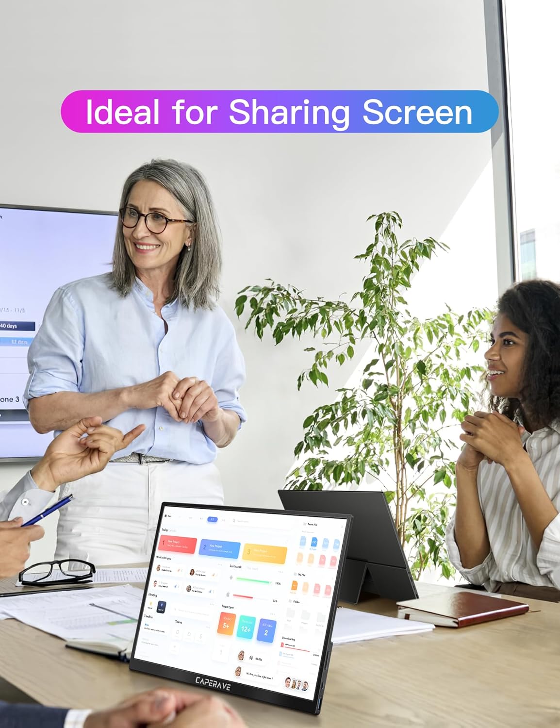 Monitor portátil para laptop FHD CAPERAVE