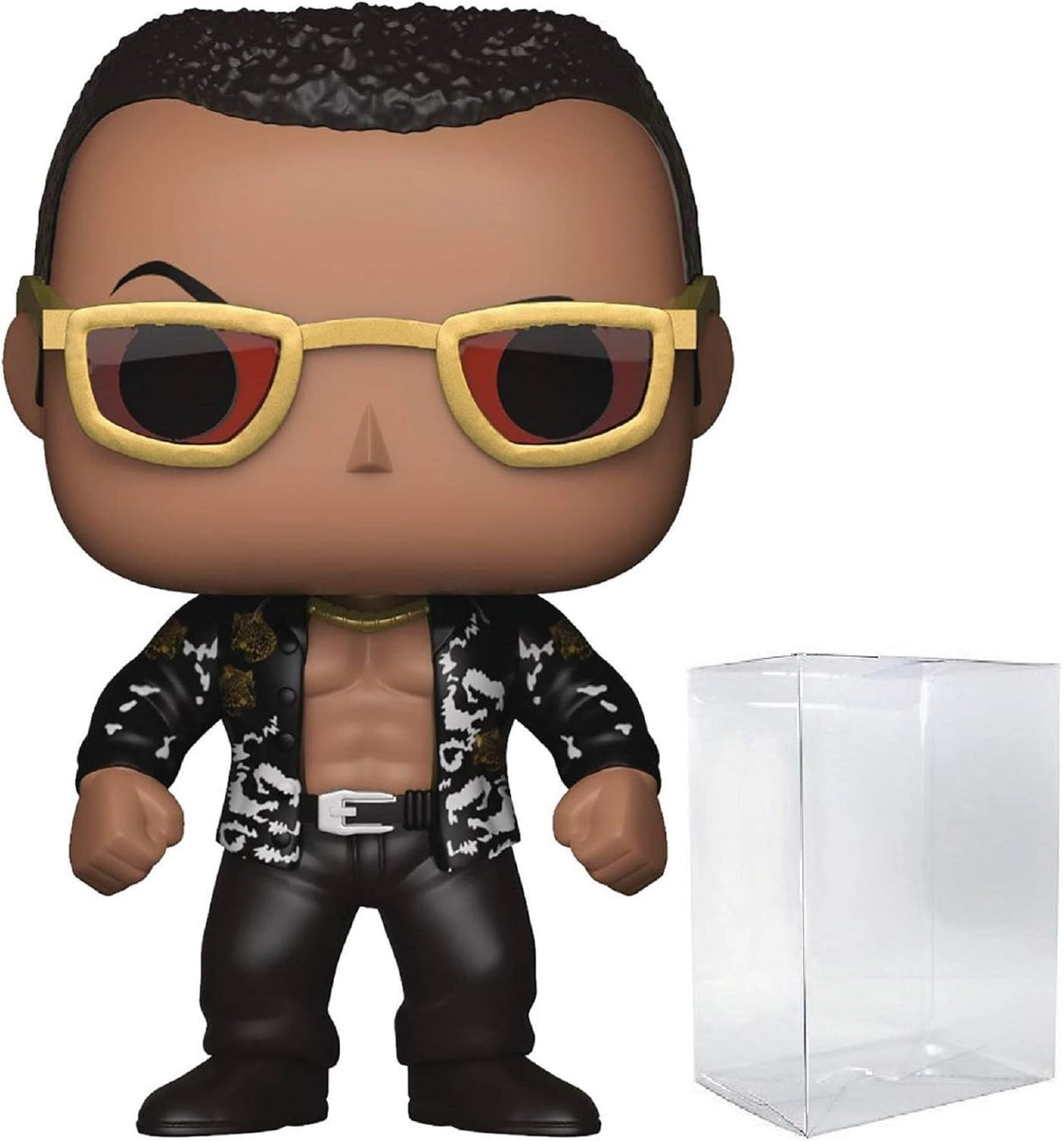 Figura Funko POP WWE: The Rock, 3.75 pulgadas, con protector