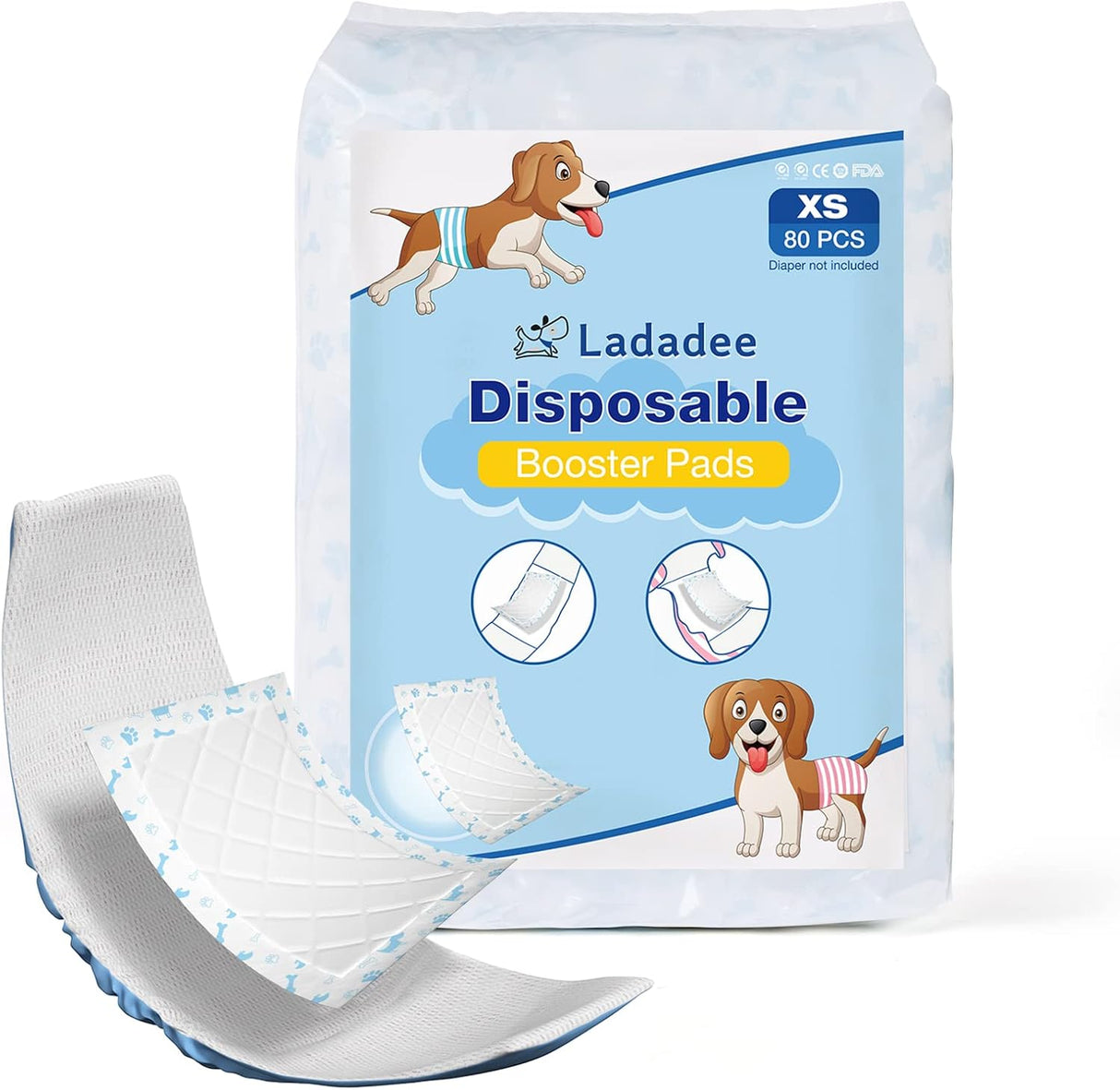 Forros de pañales para perros, almohadillas elevadoras para perros