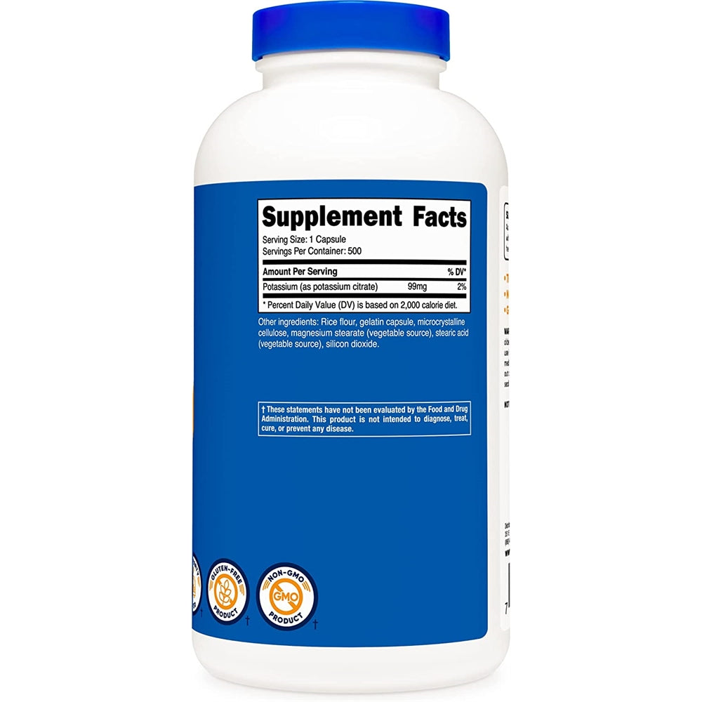 Suplementos Alimenticios Citrato de potasio