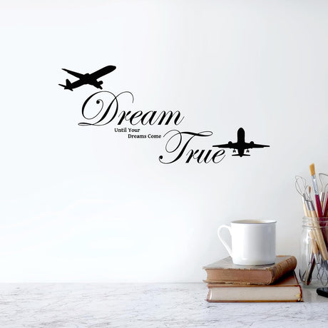 Vinilo Decorativo Sueños Hechos Realidad Stickers Murales g3536