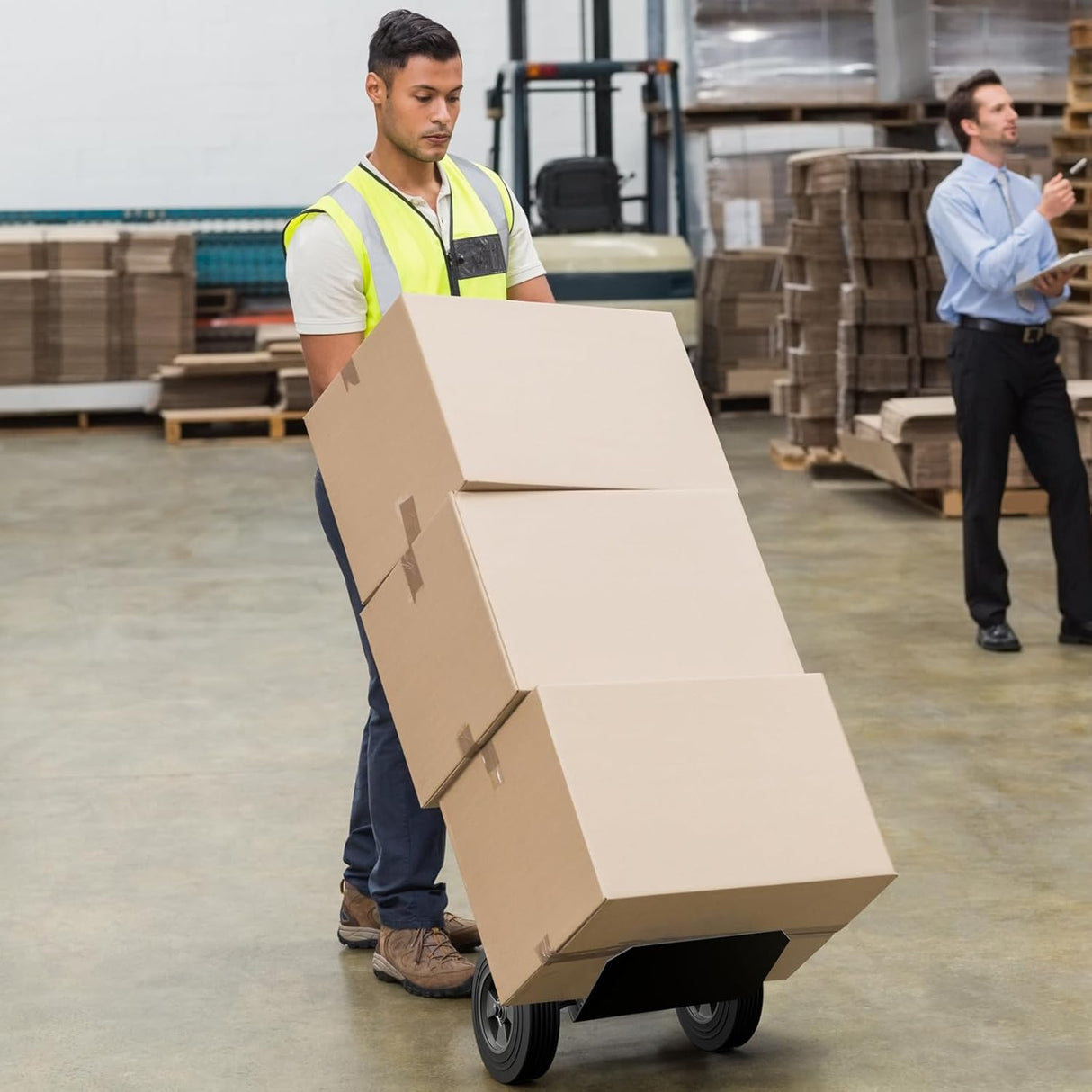 Carretilla Goplus, capacidad 660 lbs, ruedas de 10, P-Handle