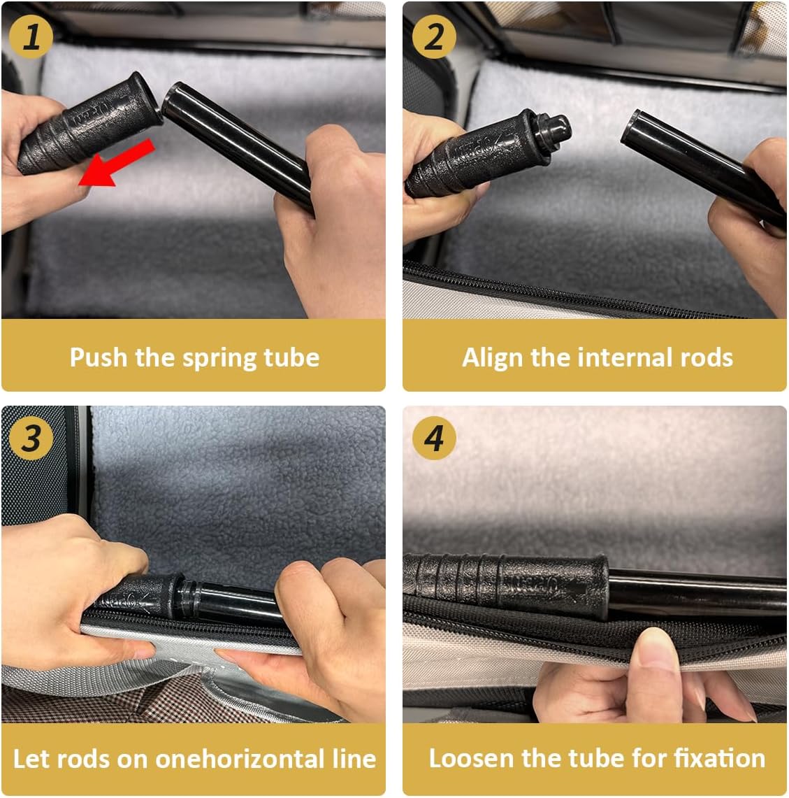 Transportadora Suave Extra Grande para Mascotas - 24x16.5x16