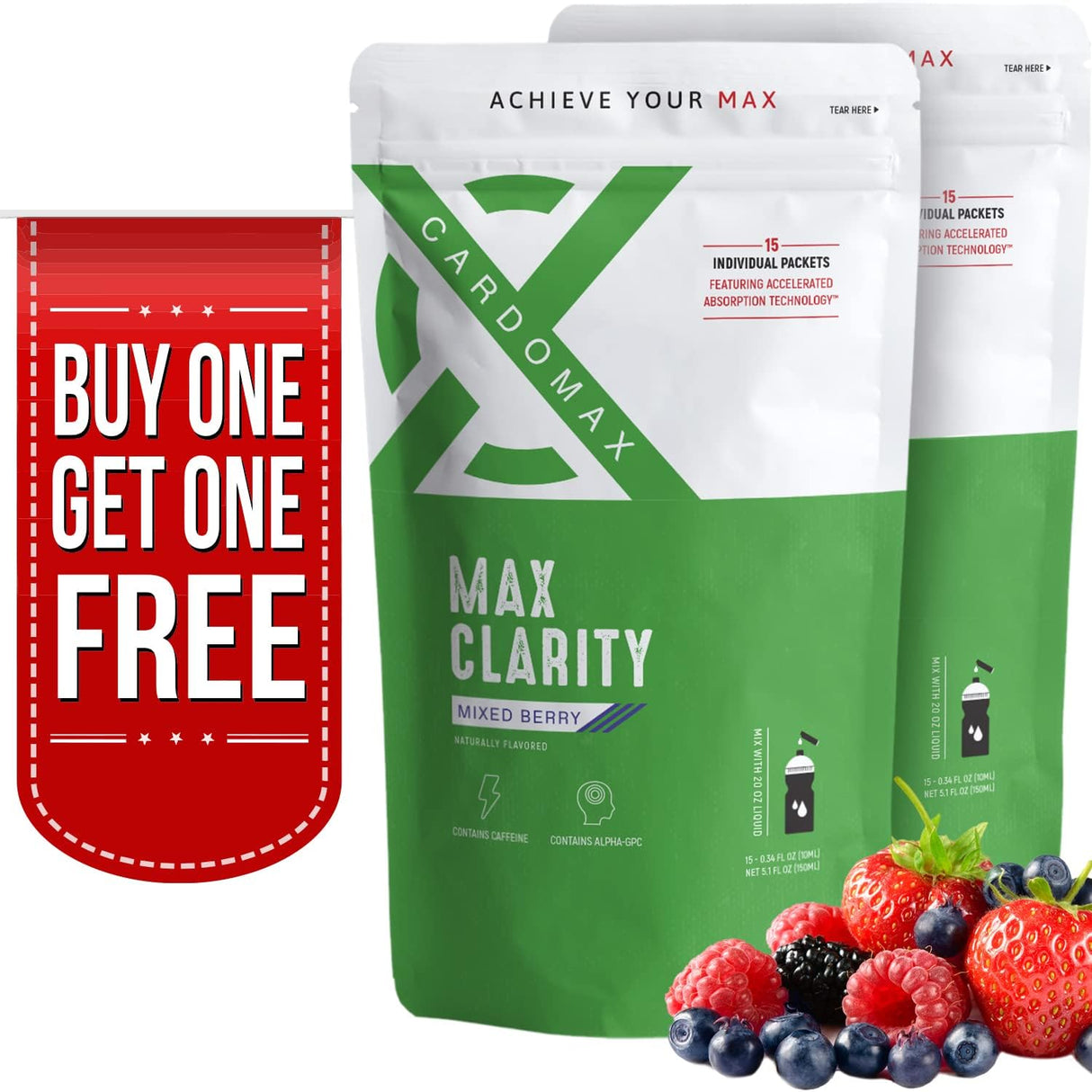 Suplemento Nootrópico Líquido para Memoria y Enfoque 15 Sticks