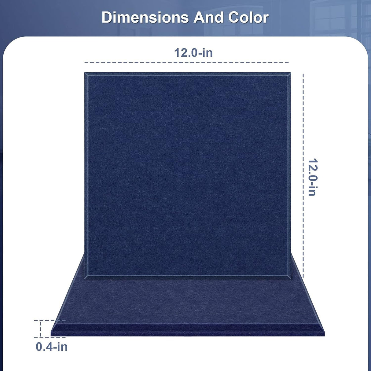 Paneles Acústicos DEKIRU 12 Piezas Alta Densidad 12x12x0.4