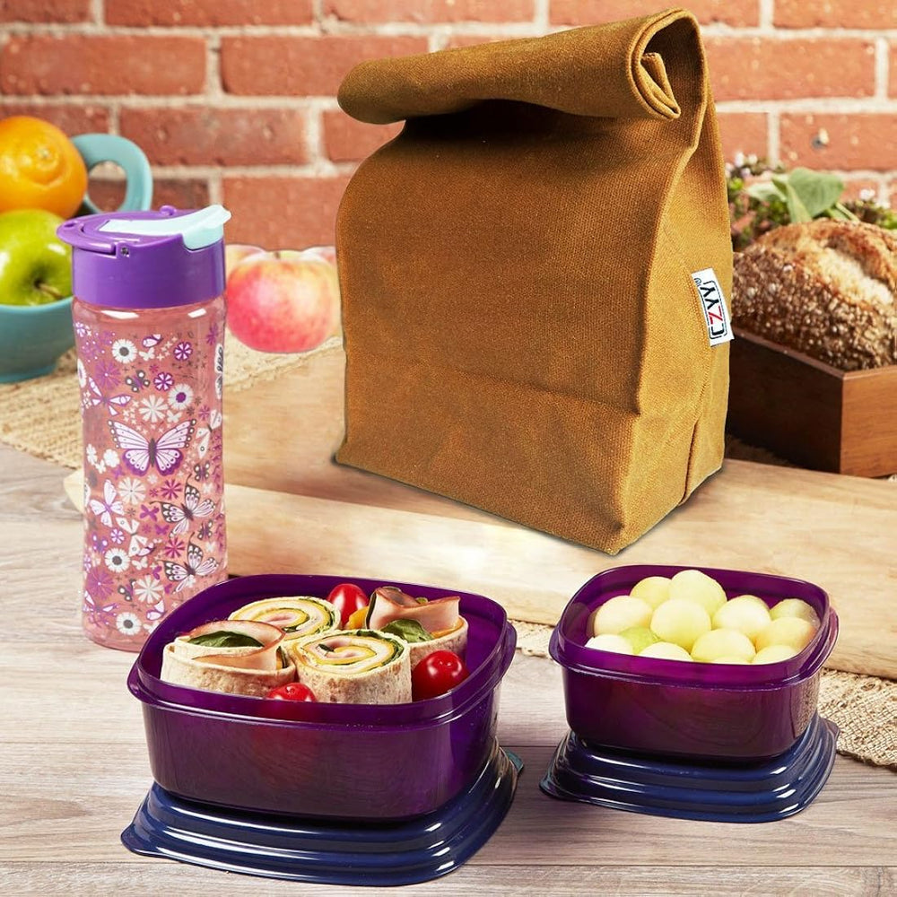 Bolsa de almuerzo de lona encerada