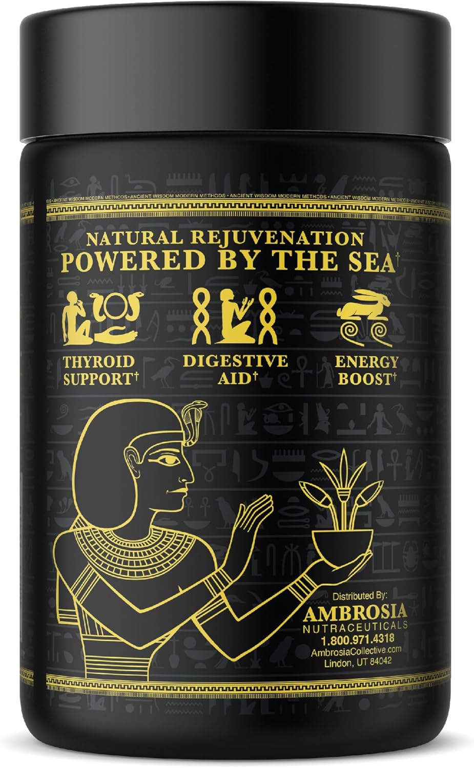 Ambrosia Cápsulas de Musgo de Irlanda 500mg Orgánico Veganas