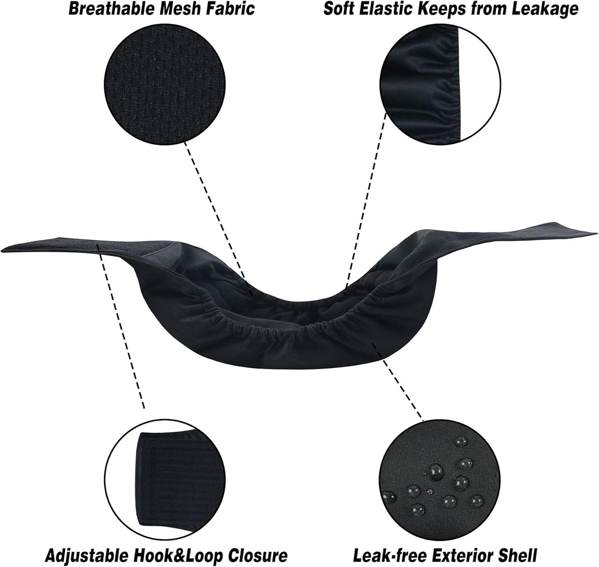 Leekalos Pañales para perros machos de alta absorción