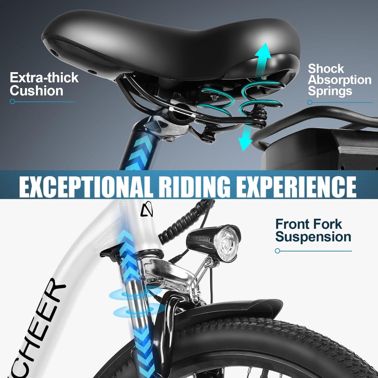 Bicicleta eléctrica ANCCHER 26, 500W, 60 millas, modelo 2023