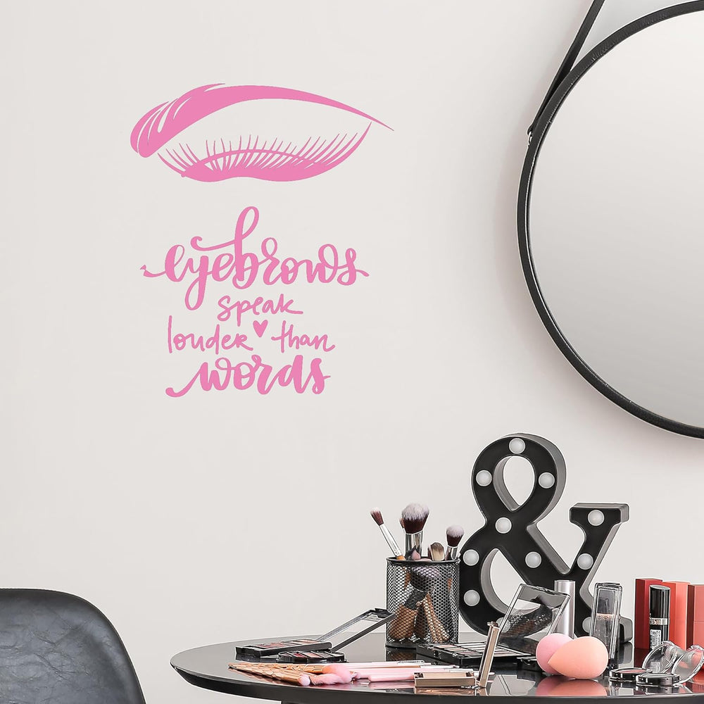 Vinilo Decorativo Pestañas y Cejas Belleza Salón g2956
