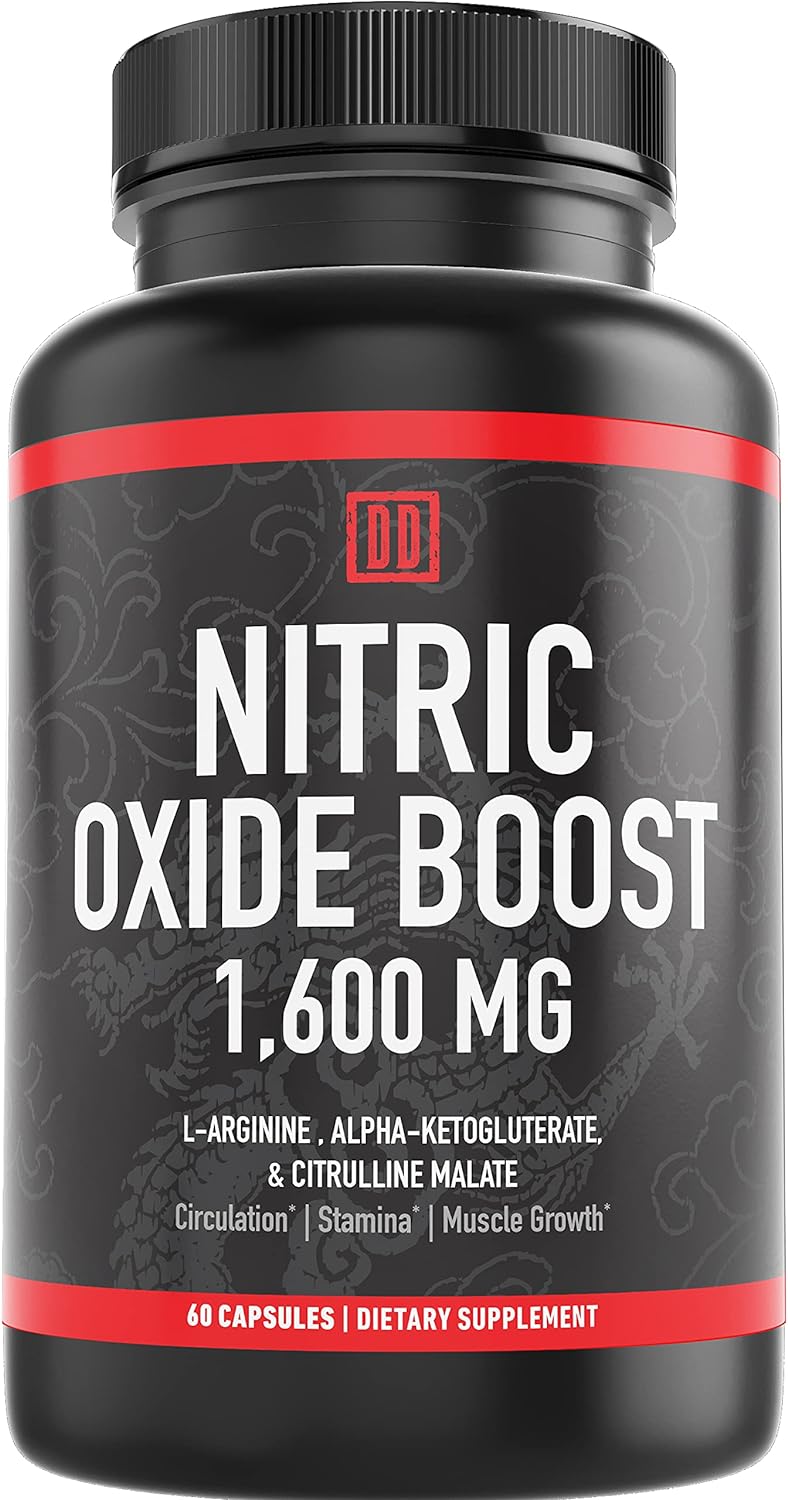 Suplemento potenciador de óxido nítrico, 1600 mg extra