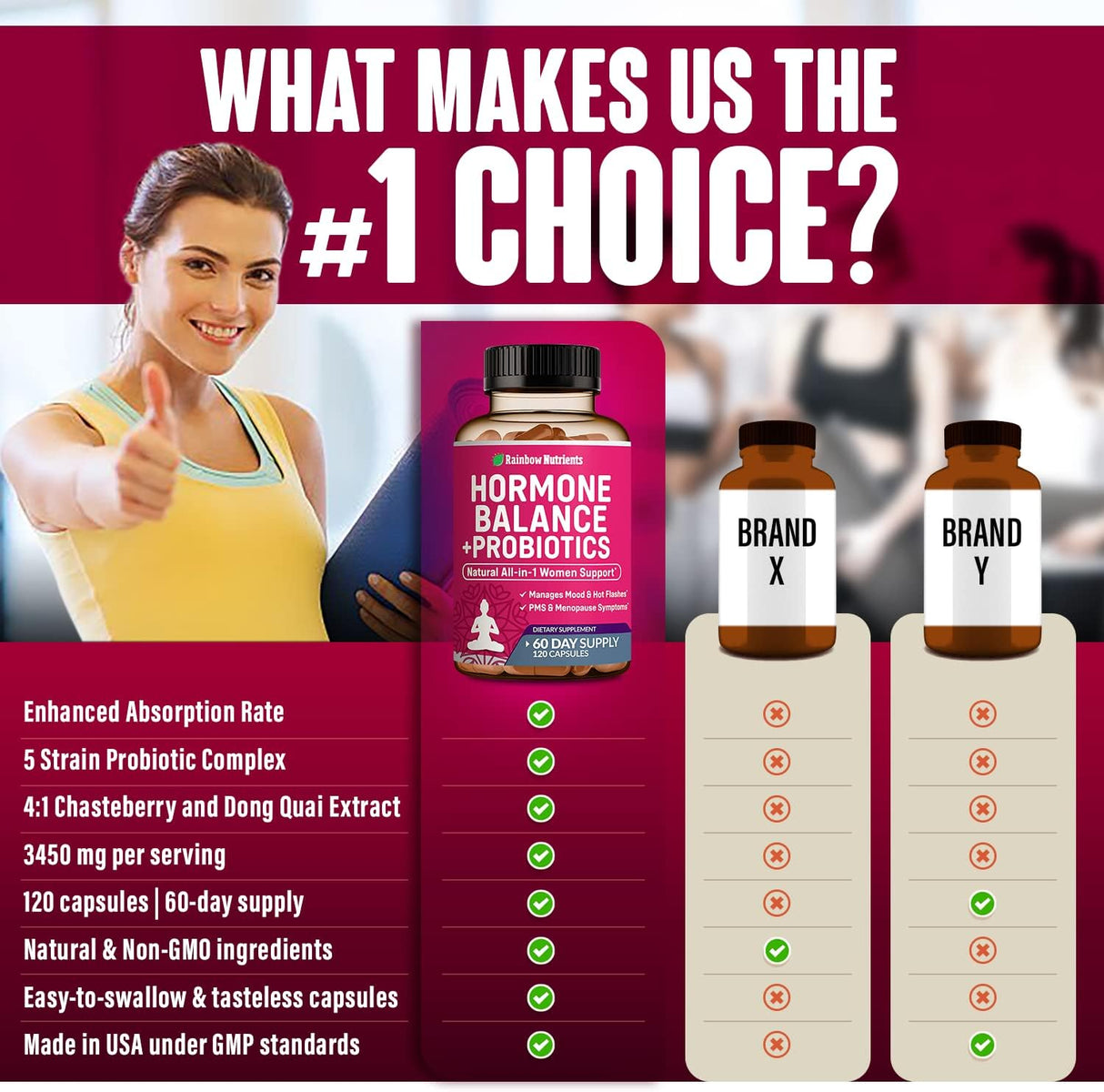 Suplemento Alivio natural para la menopausia sofocones