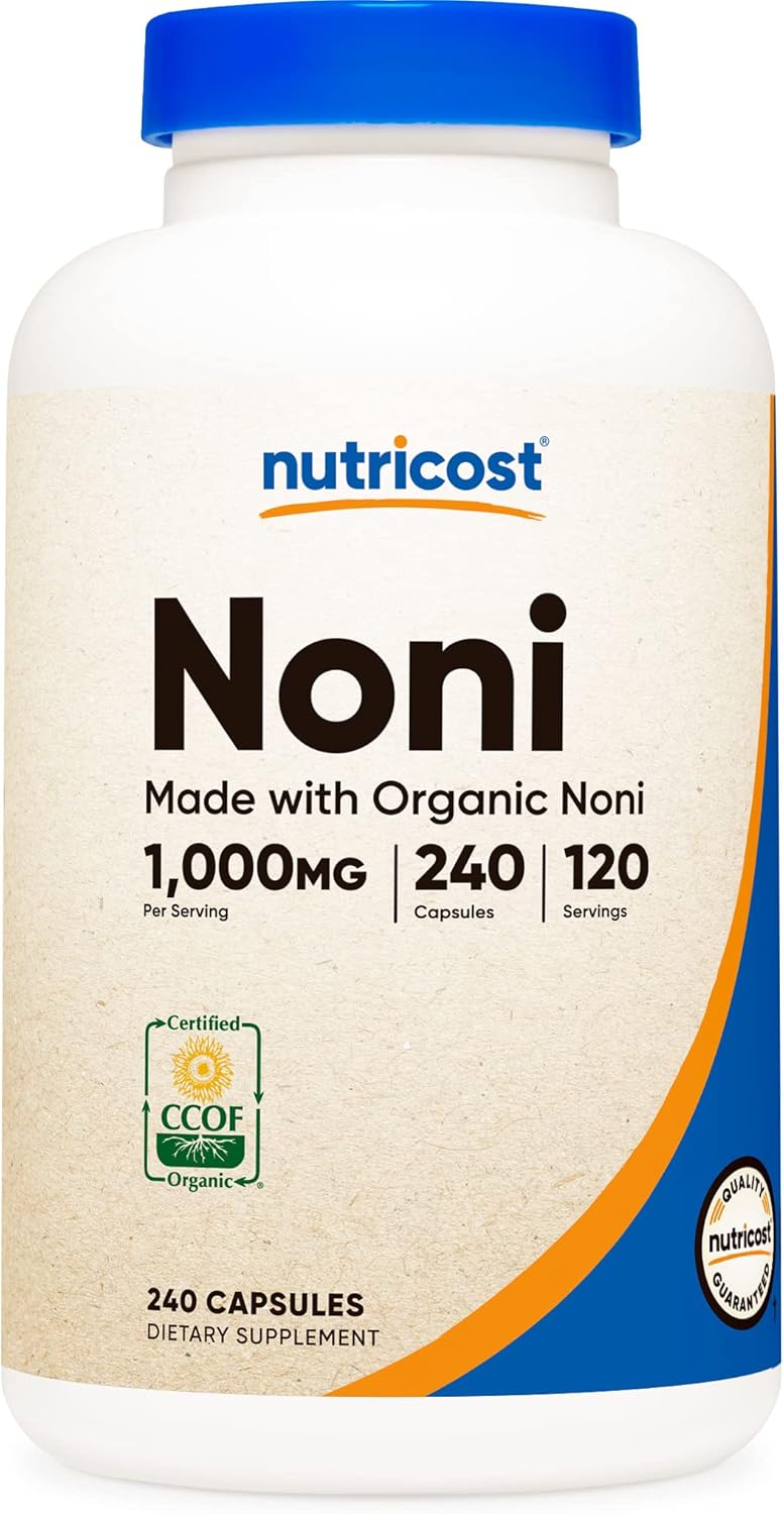 Suplemento Nutricost Noni Cápsulas de 500 mg 240 cápsulas