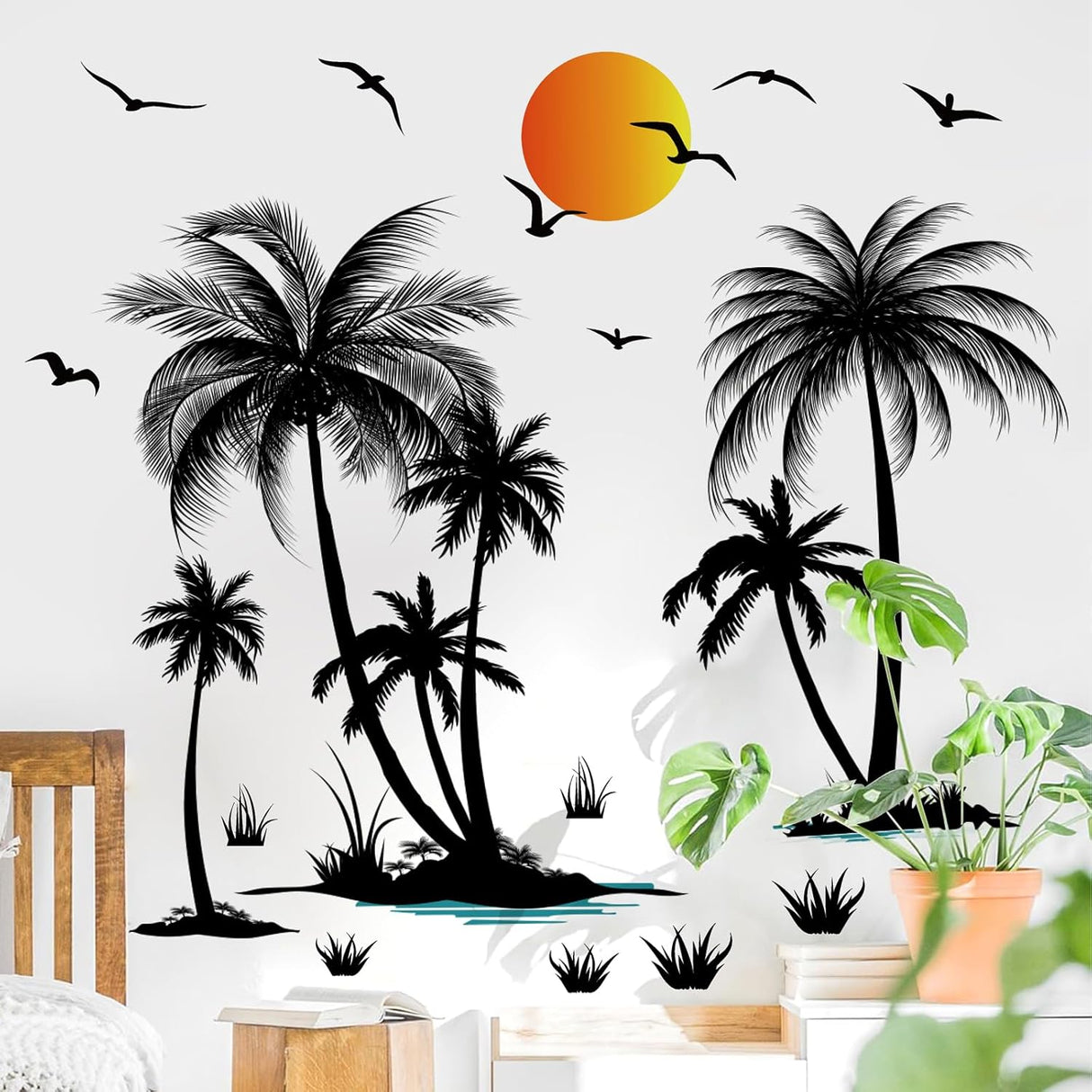 Vinilos Decorativos de Palmera Tropical - Murales para Paredes