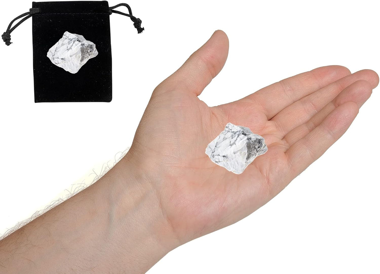 Cristales Naturales Howlita, Piedras Rojas para Decoración y Reiki