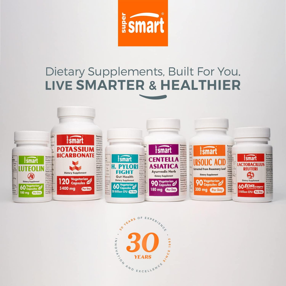 Supersmart Lactobacillus Rhamnosus GG 10B CFU Probiótico Inulina 60C